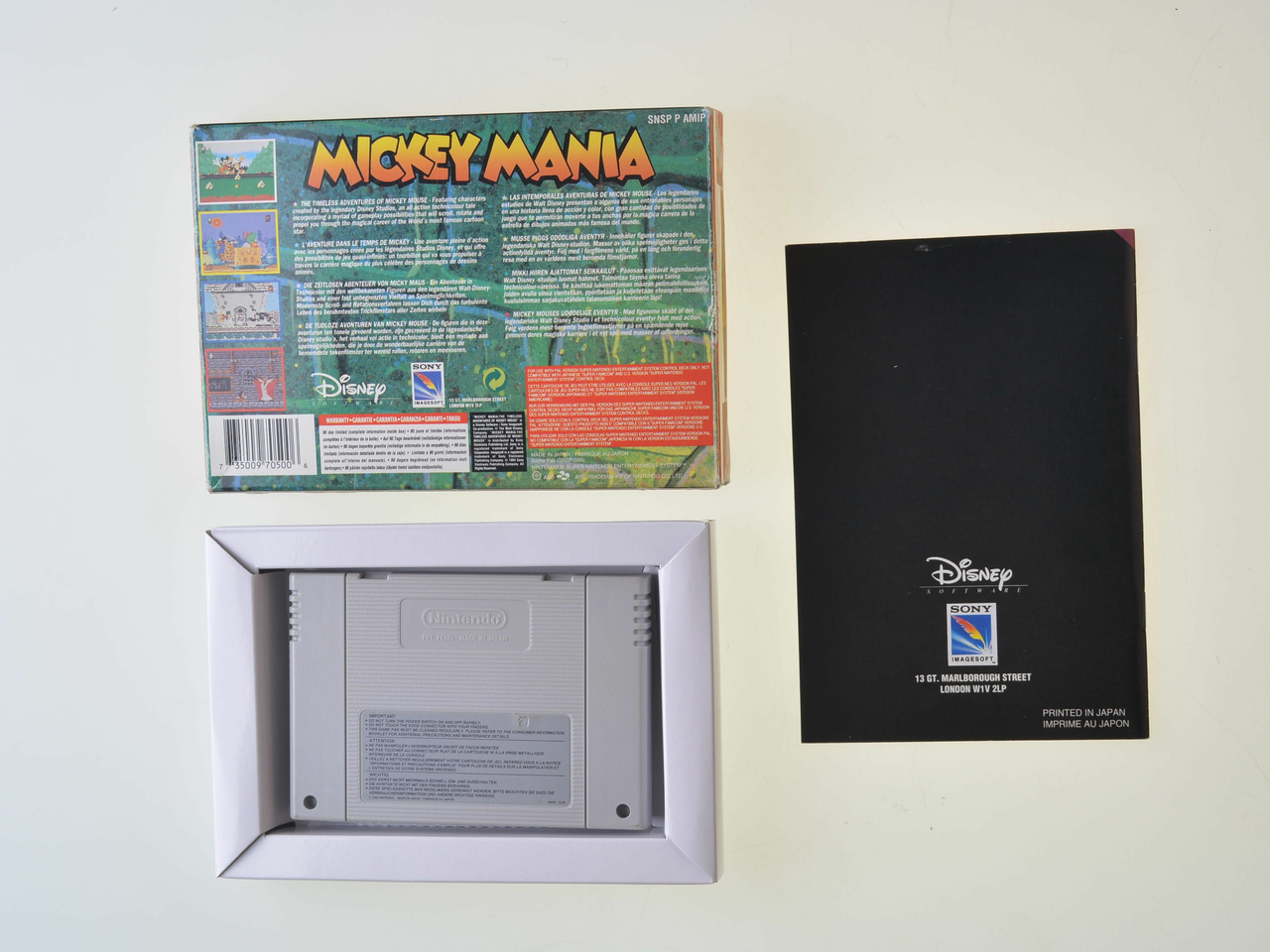 Mickey Mania - Super Nintendo Games [Complete] - 2