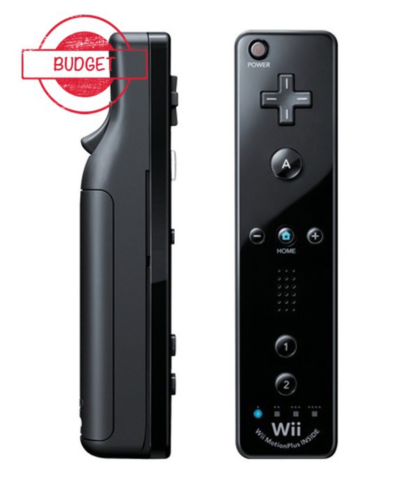 Nintendo Wii Remote Controller Motion Plus Black - Budget - Wii Hardware