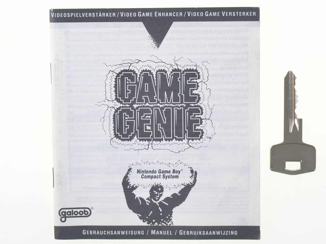 Game Genie - Game Boy Compact System - Manual - Gameboy Classic Manuals