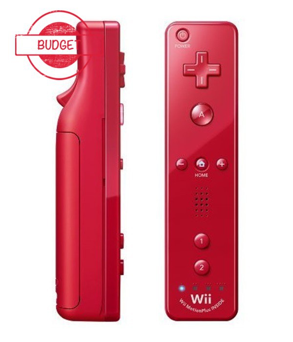 Nintendo Wii Remote Controller Motion Plus Red - Budget - Wii Hardware