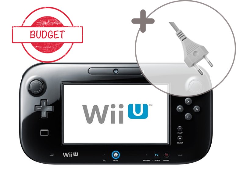 Wii U Gamepad Black - Budget - Wii U Hardware