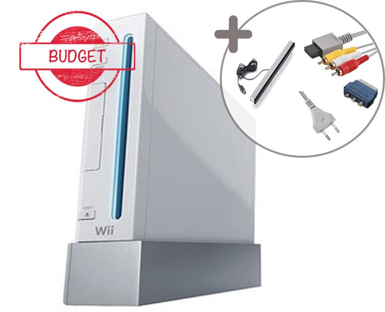 Graag gedaan West Briljant Nintendo Wii Console - White - Budget ⭐ Wii Hardware