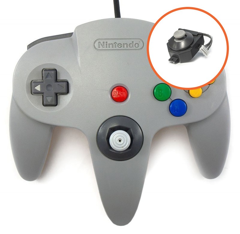 Originele Nintendo 64 Controller Grey - Gamecube Stijl Pookje - Nintendo 64 Hardware