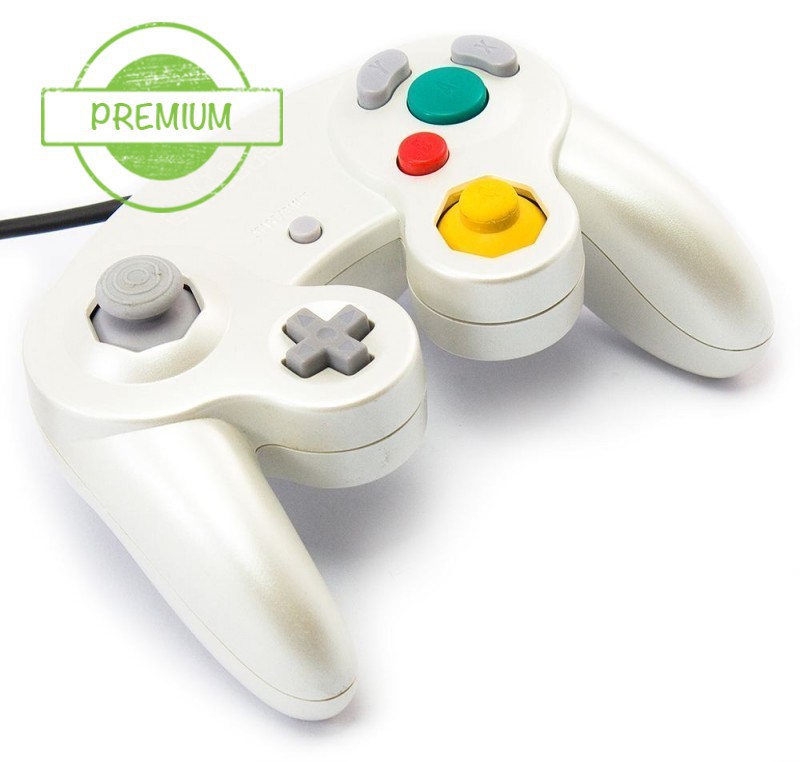 Originele Gamecube Controller Pearl White - Premium - Gamecube Hardware