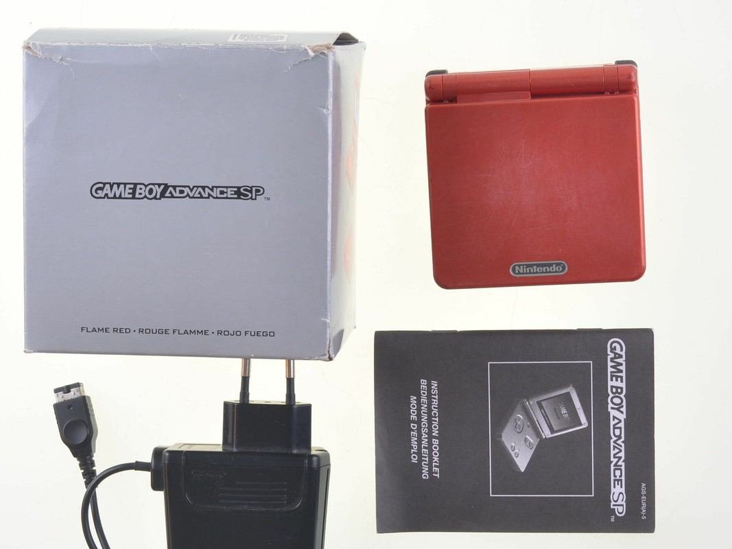 Gameboy Advance SP Red [Complete] - Gameboy Advance Hardware