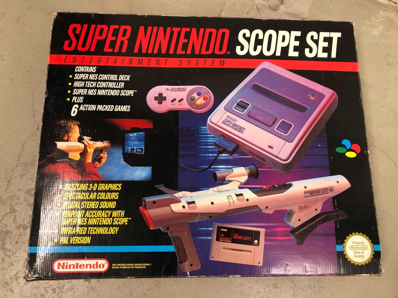Super Nintendo Starter Pack - Scope Set [Complete] - Super Nintendo Hardware