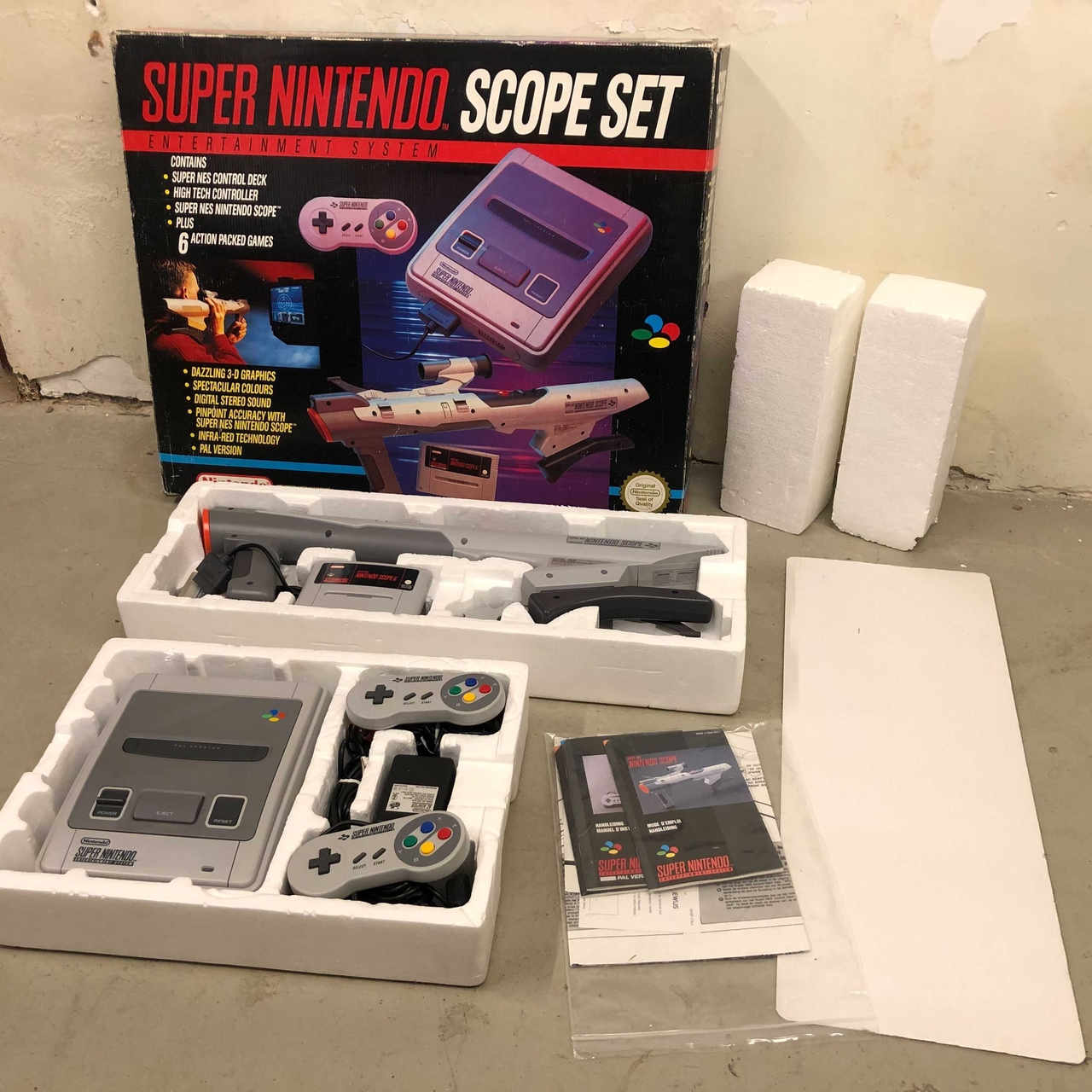 Super Nintendo Starter Pack - Scope Set [Complete] - Super Nintendo Hardware - 7