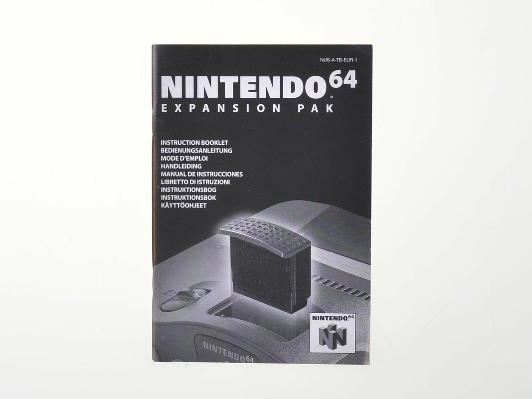 Expansion Pack Manual - Nintendo 64 Hardware