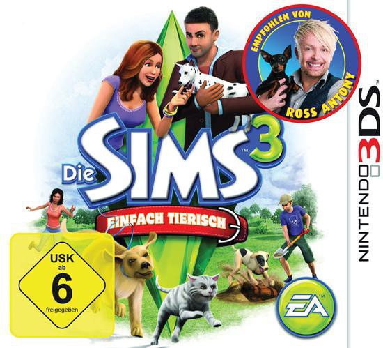 Die Sims 3 Einfach Tierisch (German) - Nintendo 3DS Games