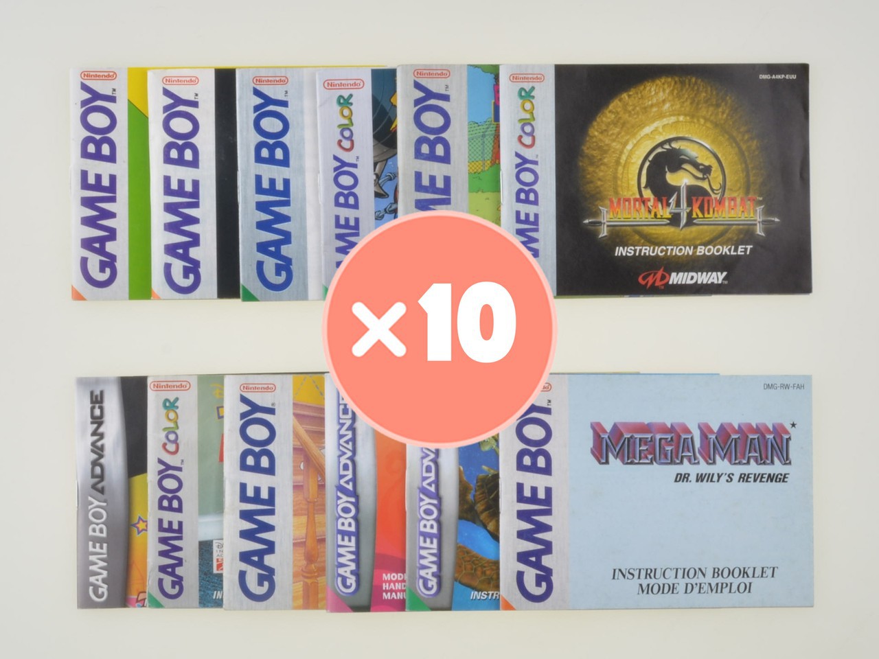 Mystery Manual Mix - Gameboy - 10x - Gameboy Classic Manuals