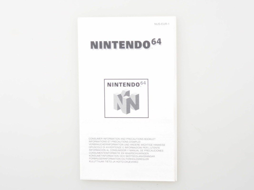 Consumer Information Booklet - Nintendo 64 - Nintendo 64 Manuals
