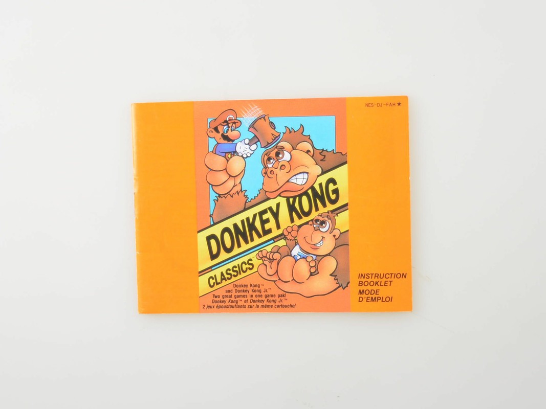 Donkey Kong Classics - Manual - Nintendo NES Manuals