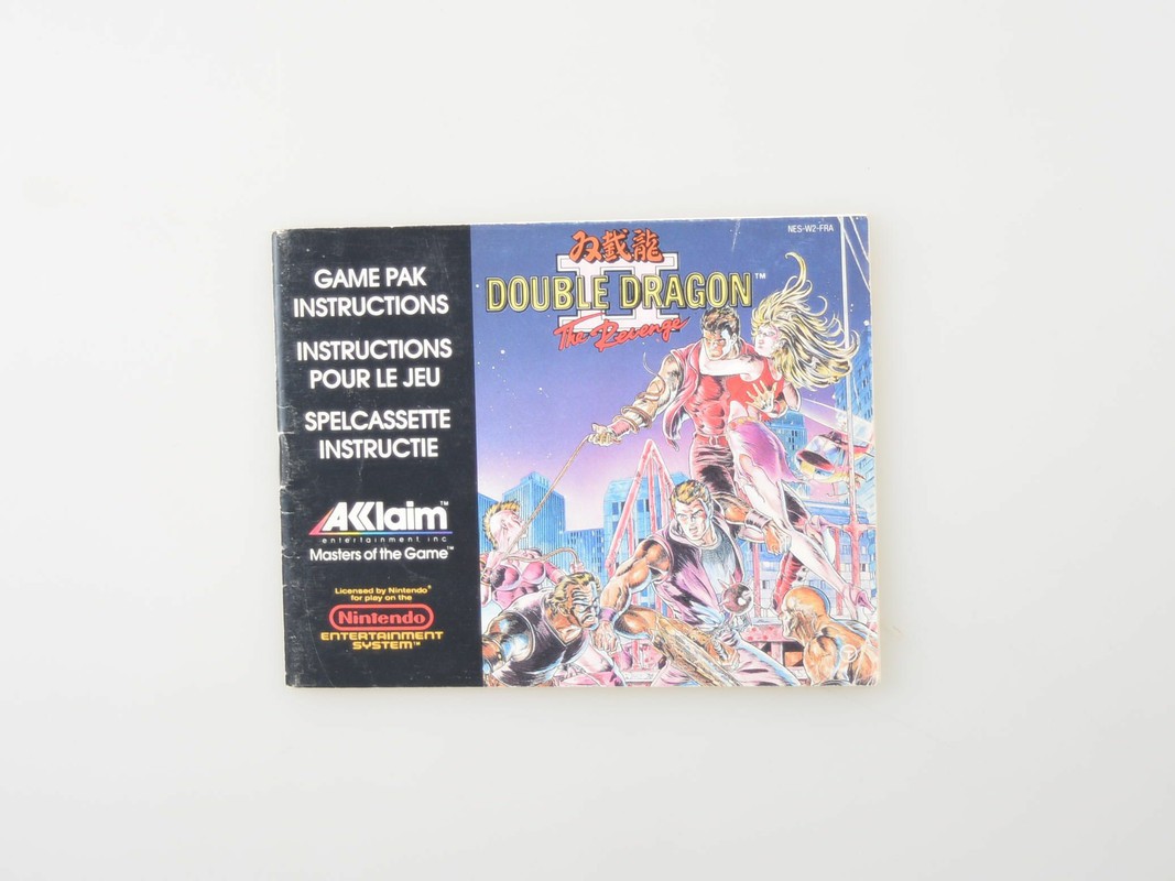 Double Dragon 2 - Manual - Nintendo NES Manuals