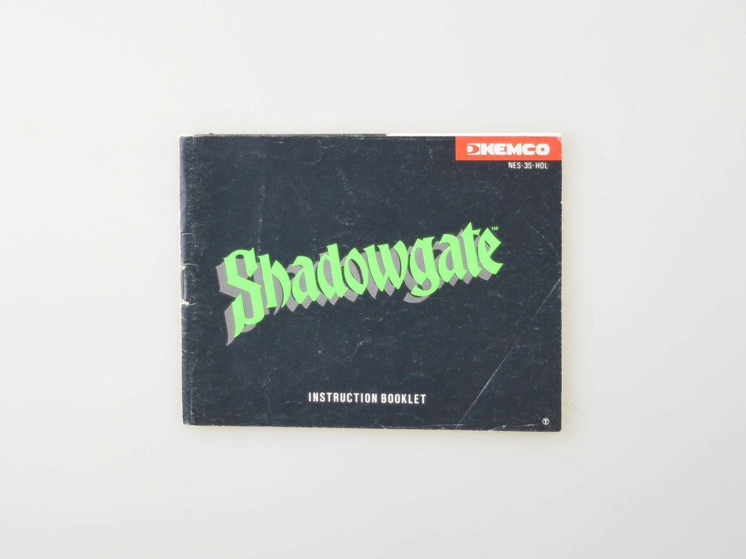 Shadowgate - Manual - Nintendo NES Manuals