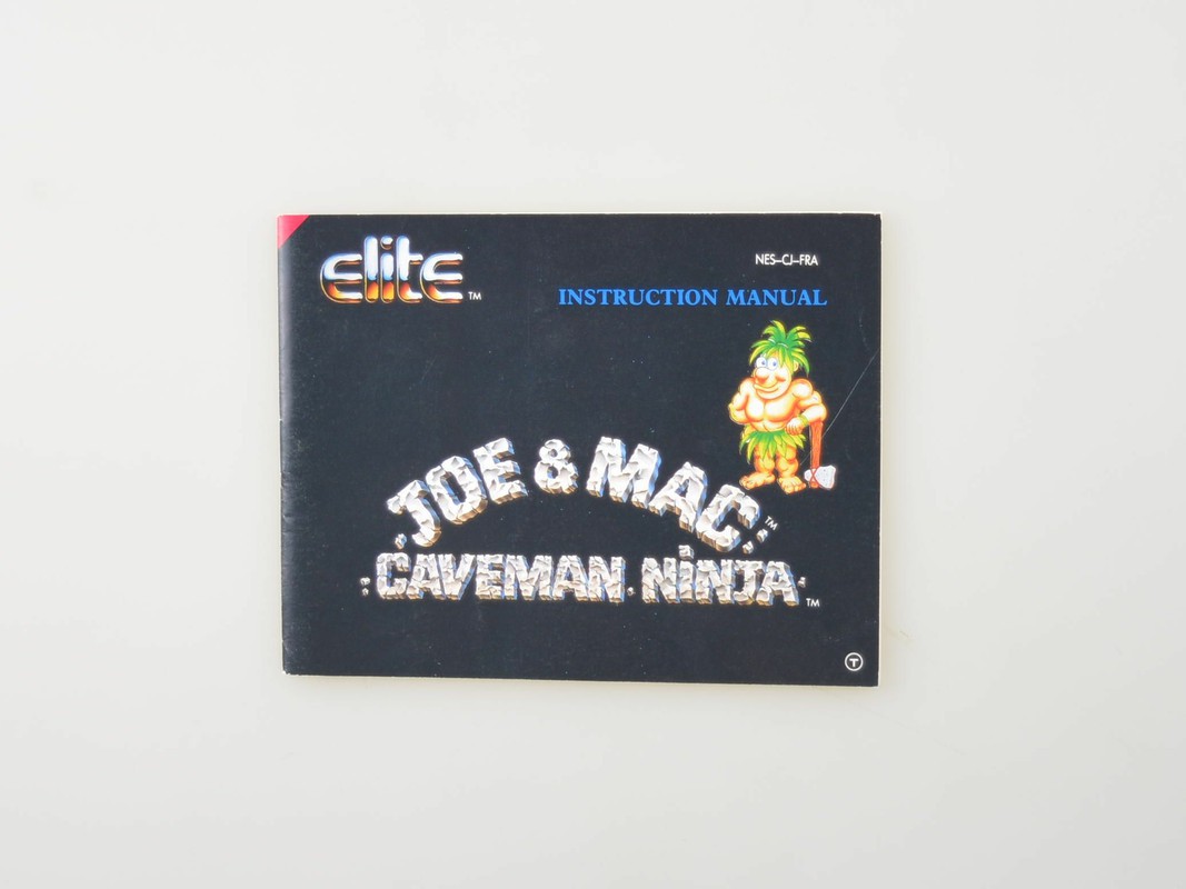 Joe & Mac Caveman Ninja - Manual Kopen | Nintendo NES Manuals