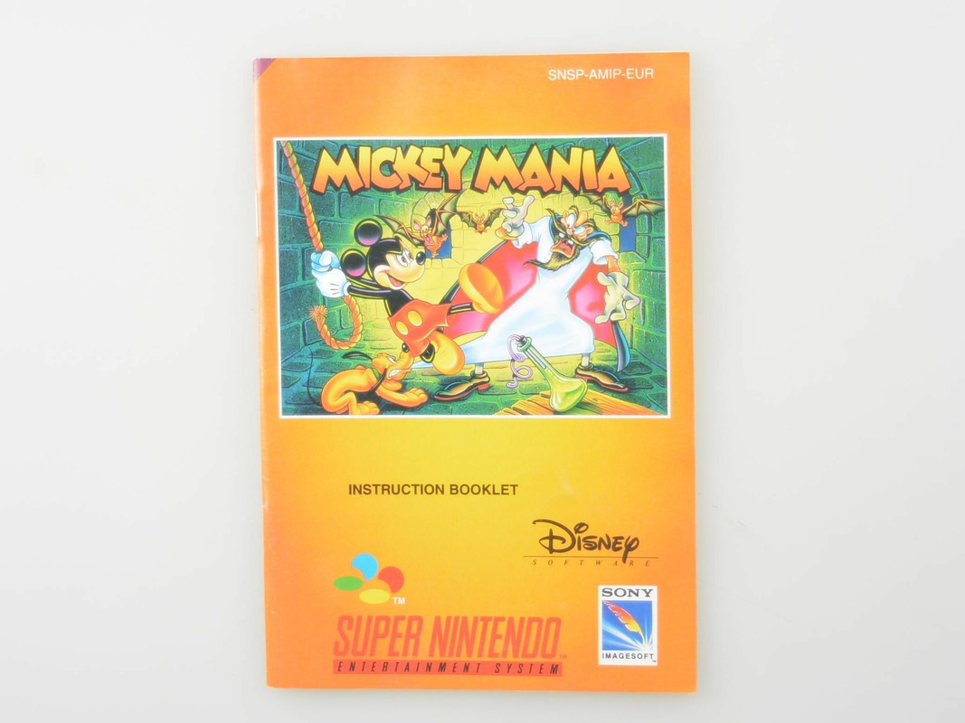 Mickey Mania Kopen | Super Nintendo Manuals