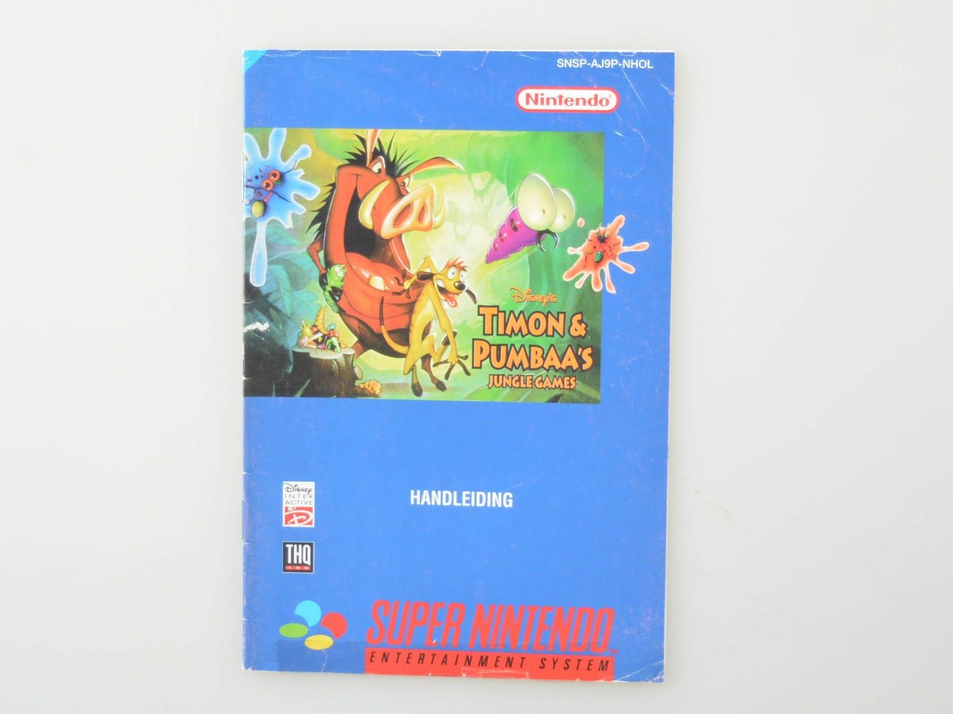 Timon & Pumba - Manual - Super Nintendo Manuals