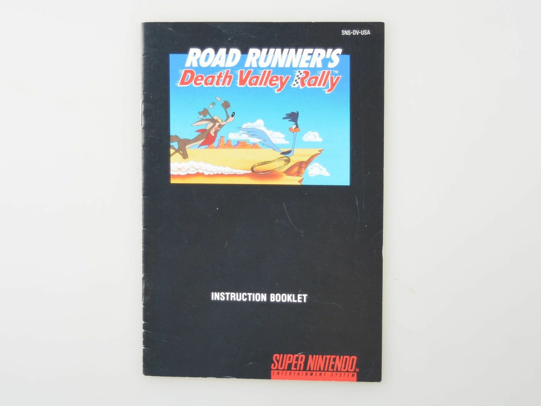 Road Runner's Death Valley Rally [NTSC] - Manual - Super Nintendo Manuals