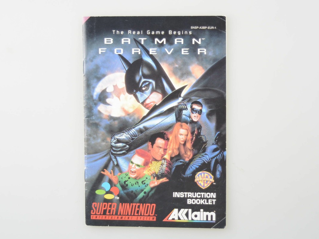 Batman Forever - Manual - Super Nintendo Manuals