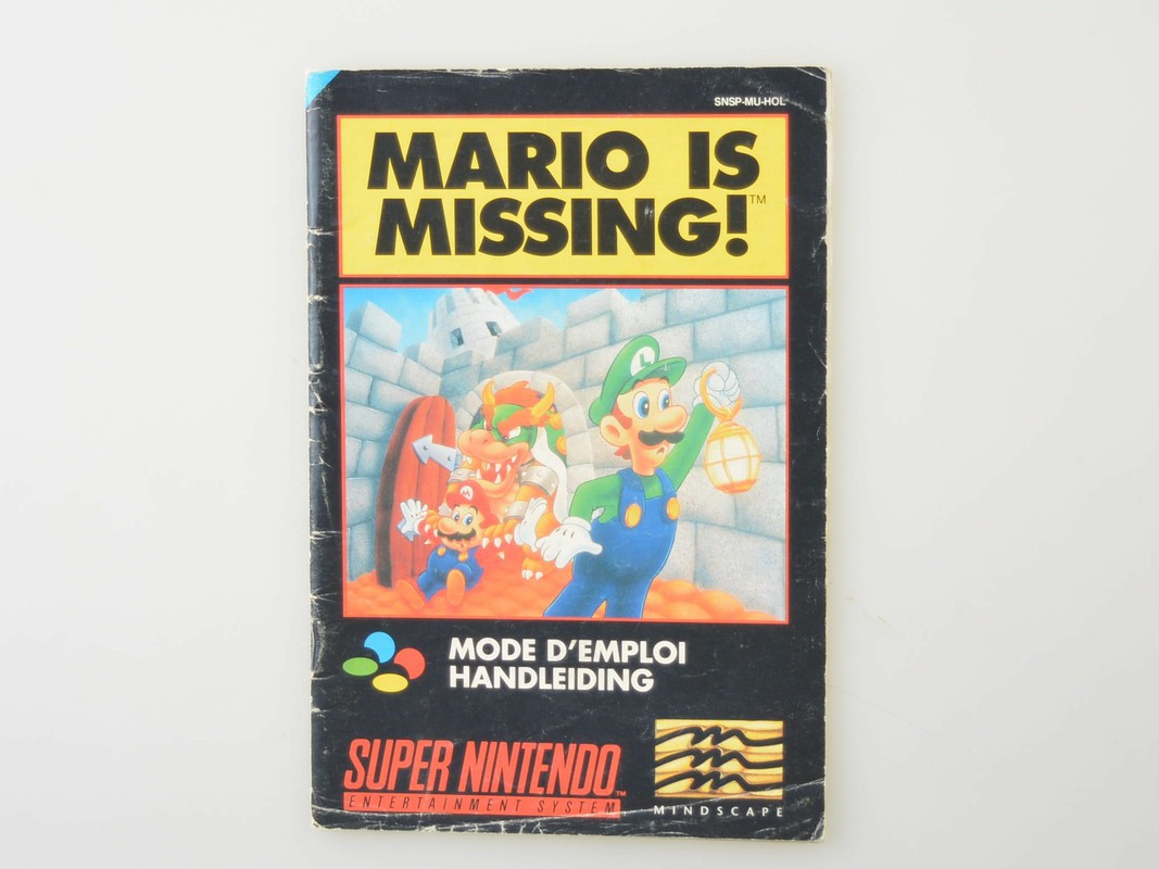 Mario is Missing - Manual | Super Nintendo Manuals | RetroNintendoKopen.nl