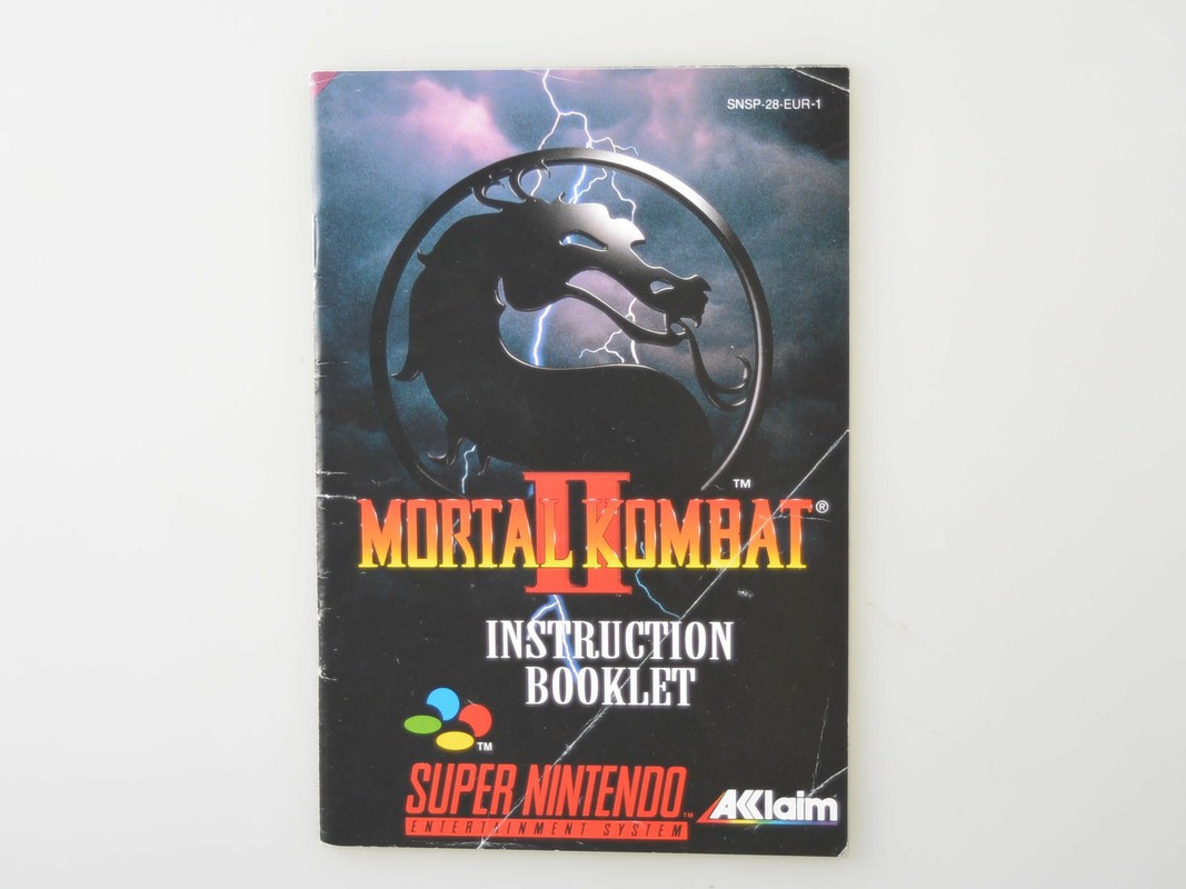Mortal Kombat 2 - Manual - Super Nintendo Manuals