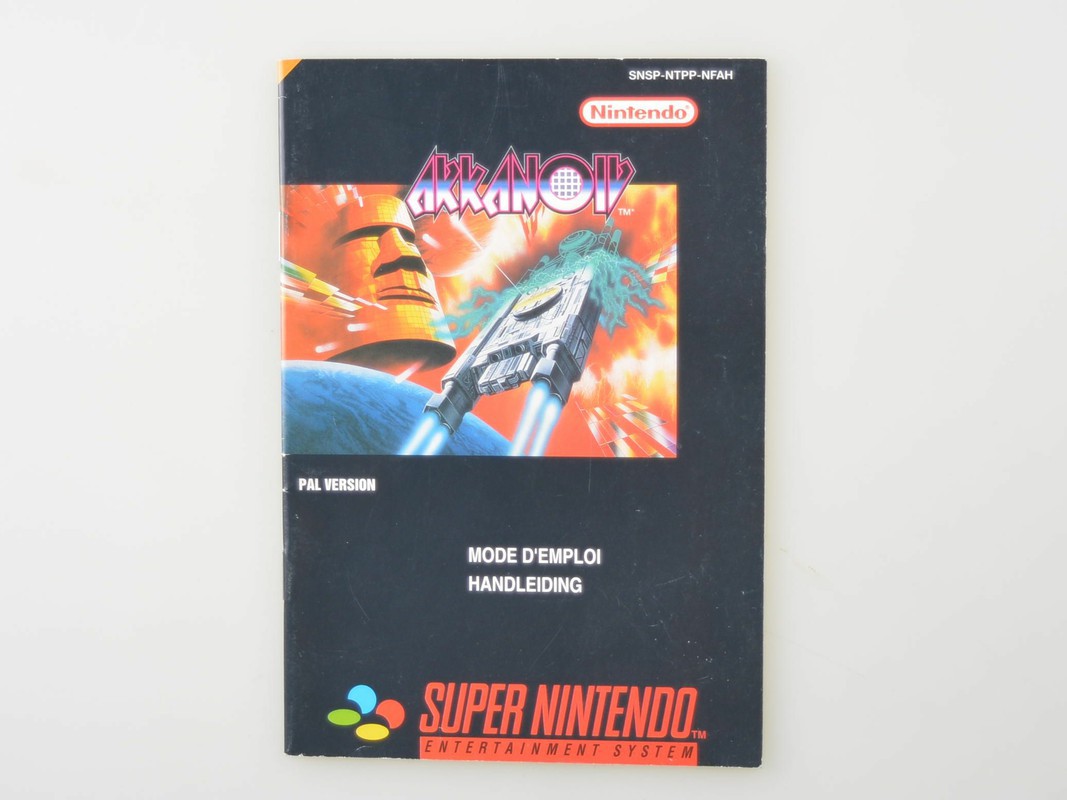 Arkanoid - Manual Kopen | Super Nintendo Manuals