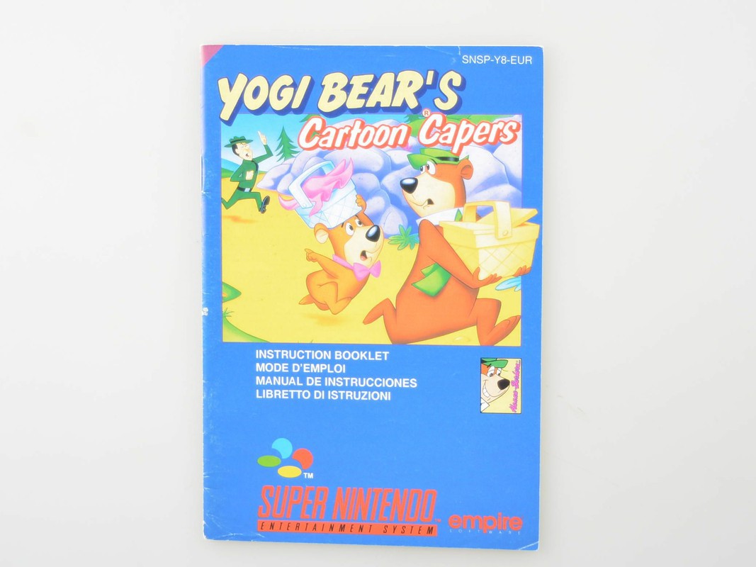 Yogi Bear's Cartoon Capers - Manual - Super Nintendo Manuals
