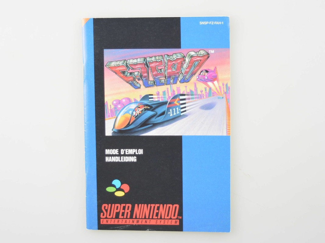 F-Zero - Manual Kopen | Super Nintendo Manuals