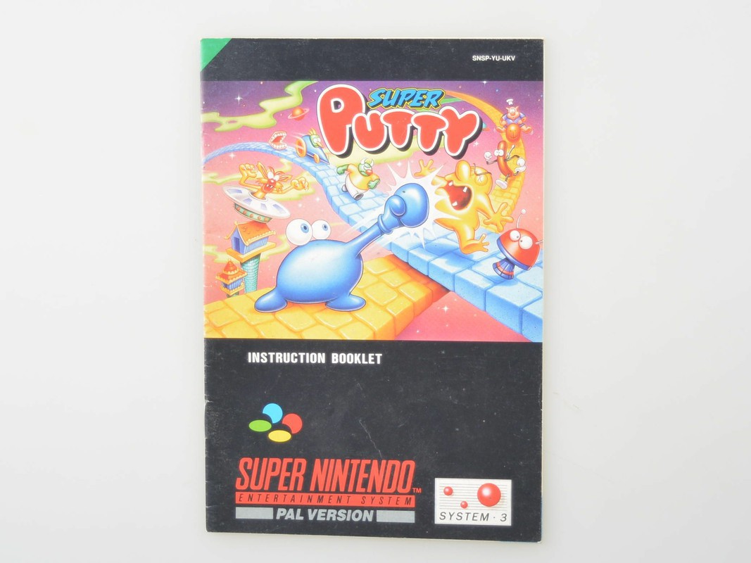 Super Putty - Manual - Super Nintendo Manuals