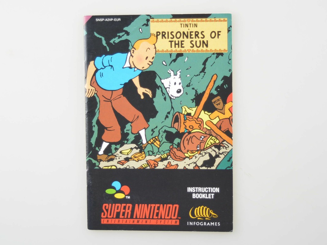 Tintin: Prisoners Of The Sun - Manual - Super Nintendo Manuals