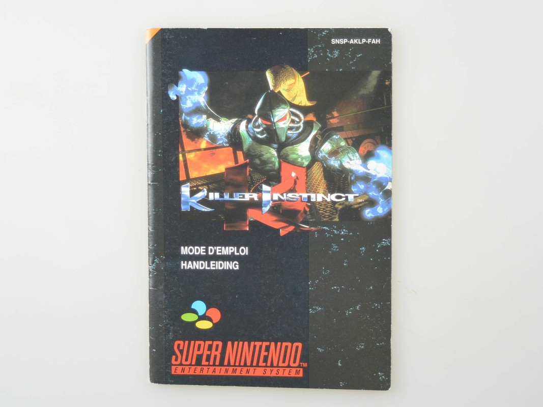 Killer Instinct - Manual - Super Nintendo Manuals