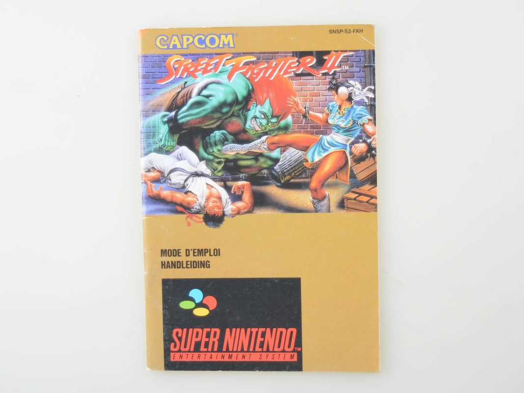 Street Fighter 2 - Manual Kopen | Super Nintendo Manuals