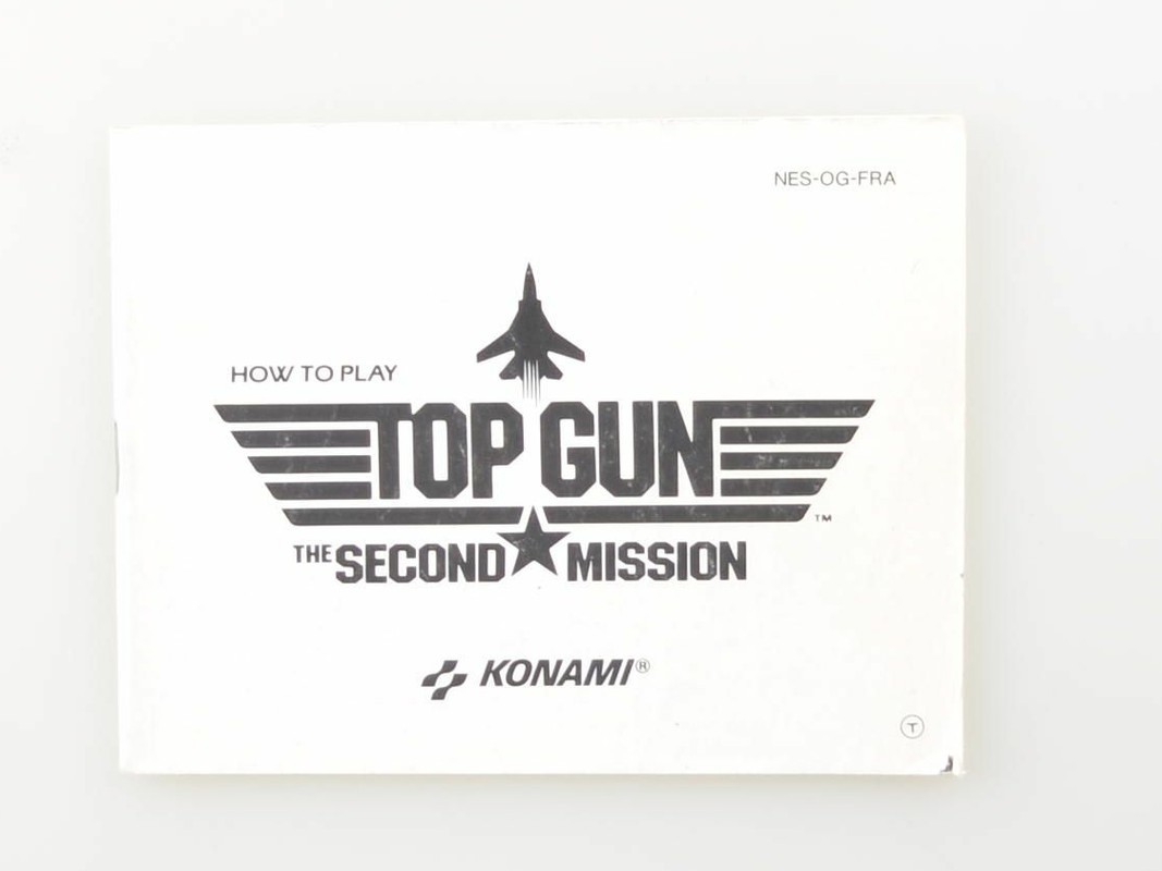 Top Gun - The Second Mission - Manual - Nintendo NES Manuals