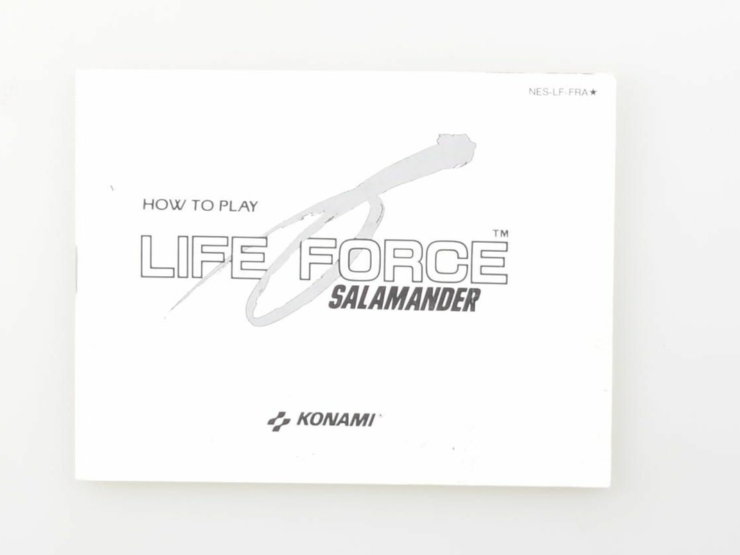 Life Force Salamander - Manual - Nintendo NES Manuals