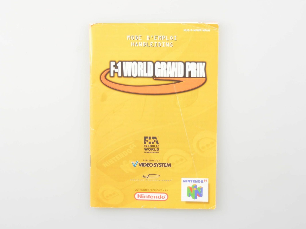 F-1 World Grand Prix - Manual Kopen | Nintendo 64 Manuals
