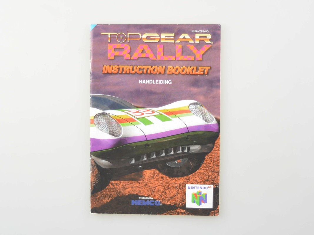 Top Gear Rally - Manual Kopen | Nintendo 64 Manuals