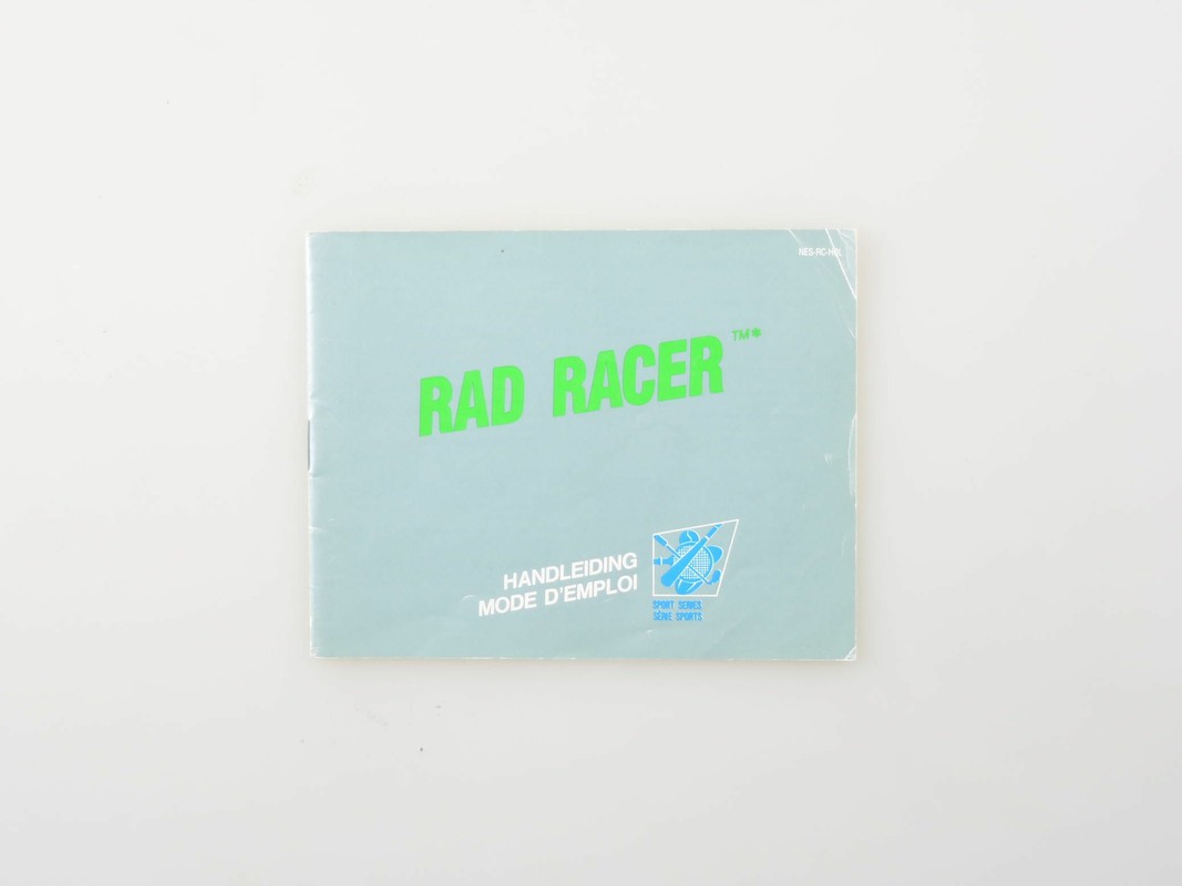 Rad Racer - Manual - Nintendo NES Manuals
