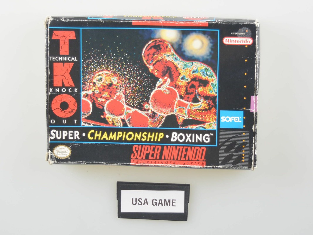 TKO: Super Championship Boxing [NTSC] - Super Nintendo Games [Complete]