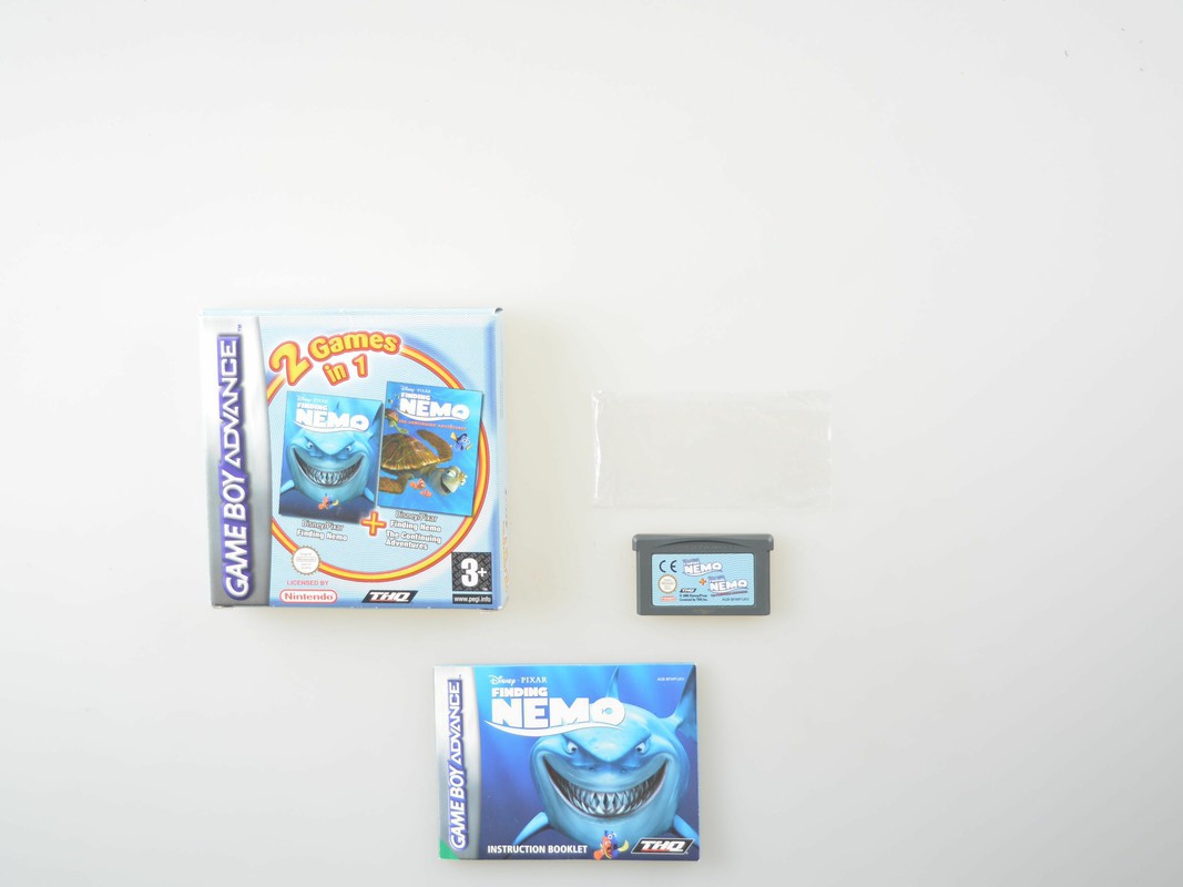 Finding Nemo + Finding Nemo The Continued Adventures - Gameboy Advance Games [Complete]