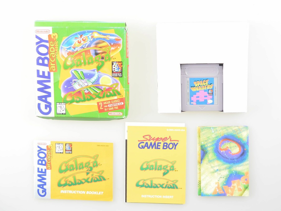 Arcade Classic 3: Galaga and Galaxian - Gameboy Classic Games [Complete]