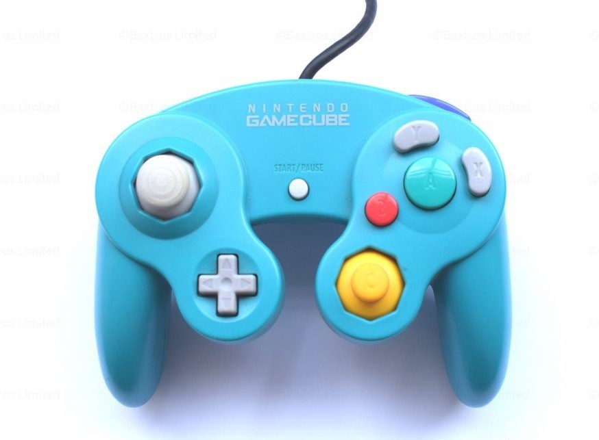 Originele Gamecube Controller Emerald Blue - Gamecube Hardware