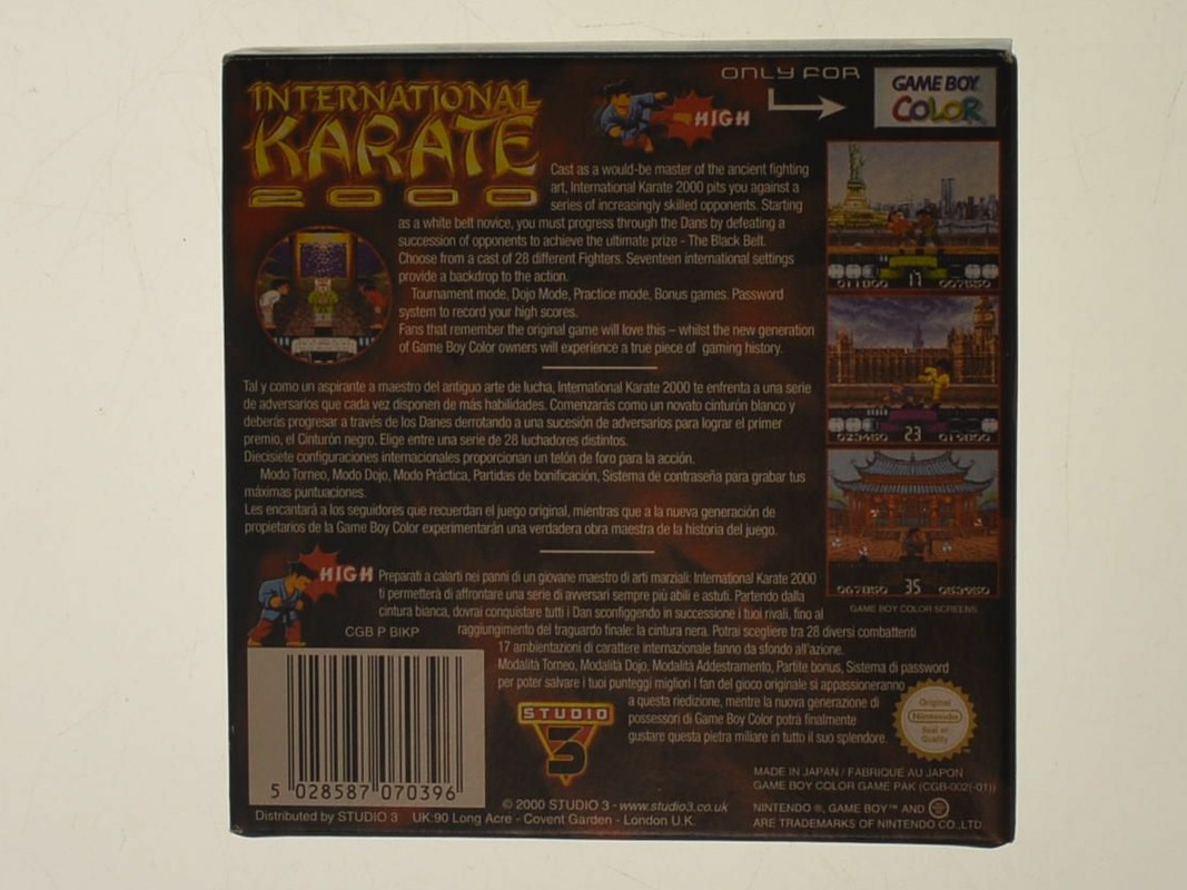 International Karate 2000 - Gameboy Color Games [Complete] - 3