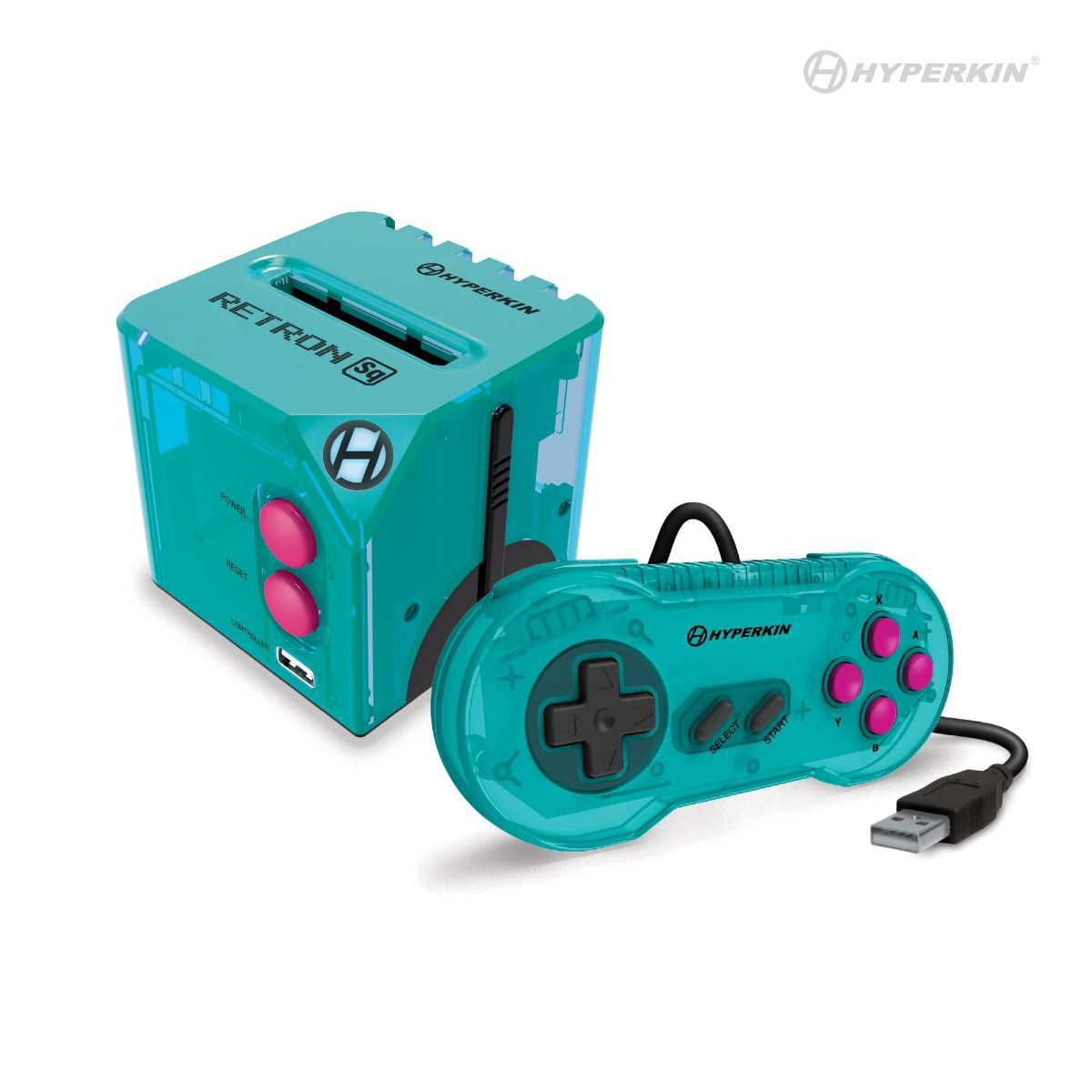 RetroN Sq Gaming Console (HDMI) - Blue/Pink - Gameboy Color Hardware - 2