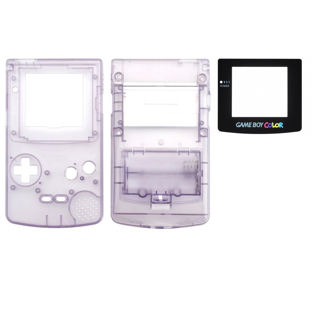 Game Boy Color Shell Transparent Purple - Gameboy Color Hardware