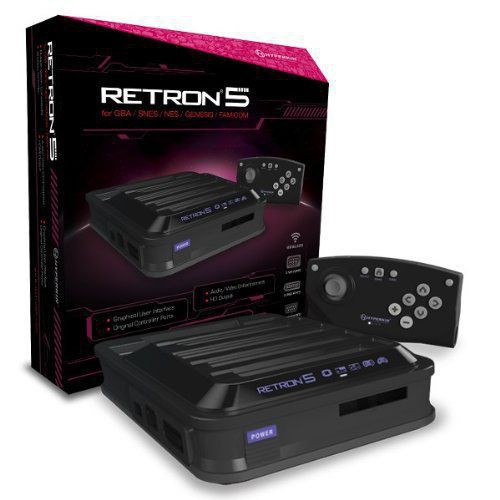 RetroN 5 Black Gaming Console (HDMI) - Nintendo NES Hardware