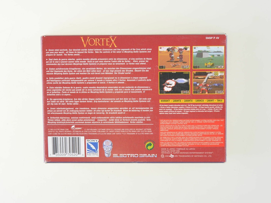 Vortex - Super Nintendo Games [Complete] - 4