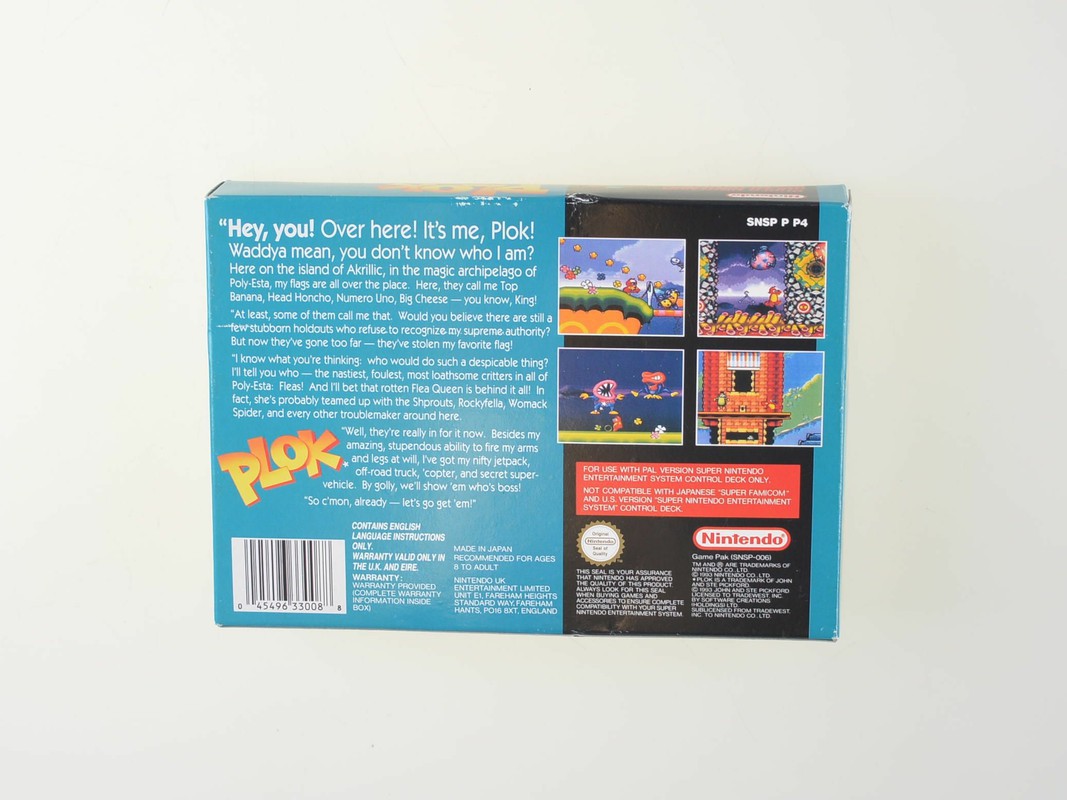 Plok - Super Nintendo Games [Complete] - 5