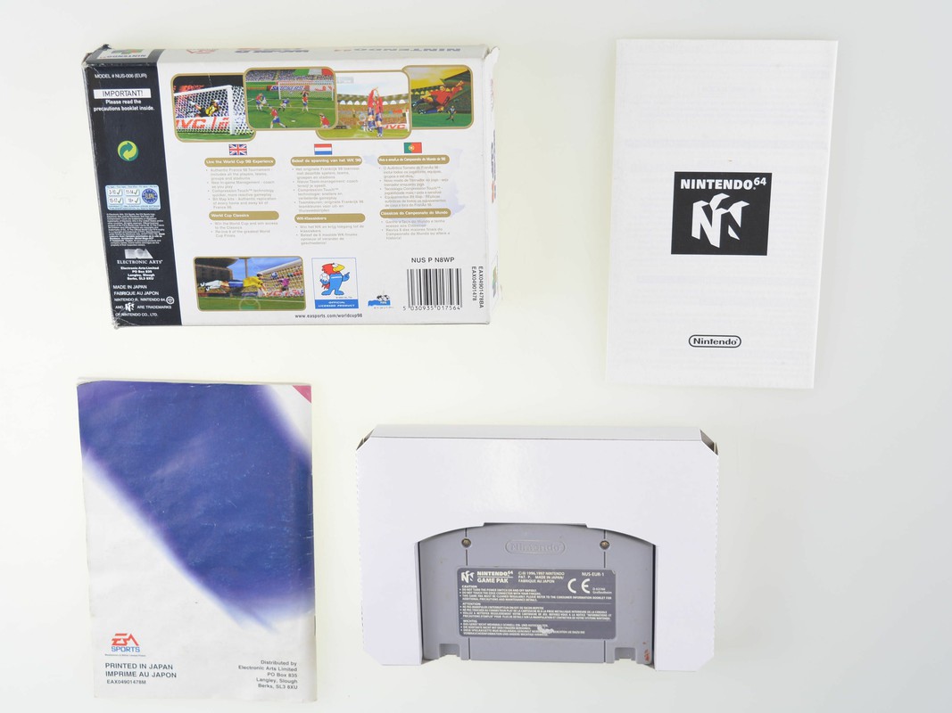 World Cup 98 - Nintendo 64 Games [Complete] - 2