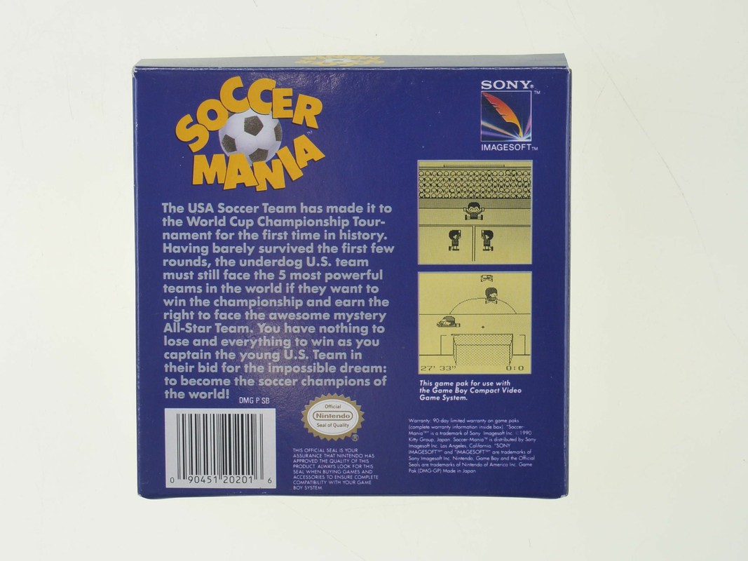 Soccer Mania - Gameboy Classic Games [Complete] - 6