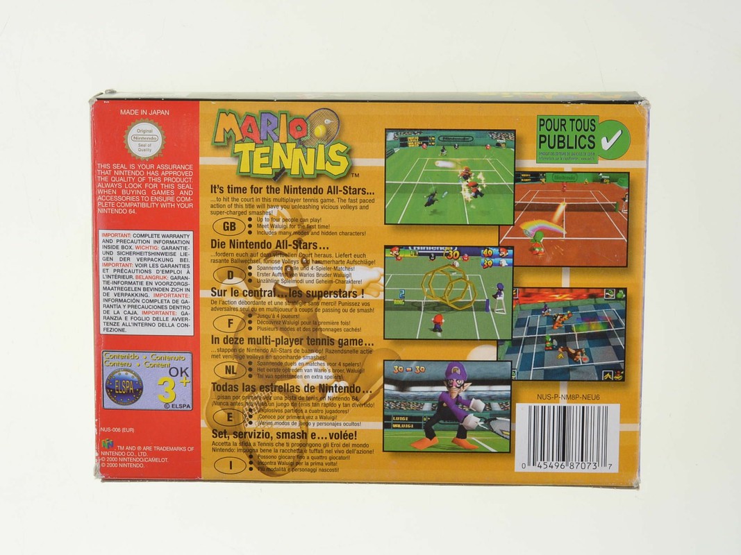 Mario Tennis - Nintendo 64 Games [Complete] - 6